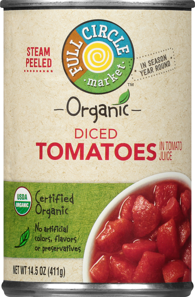 Full Circle Organic Diced Tomatoes - 14.5 Ounce