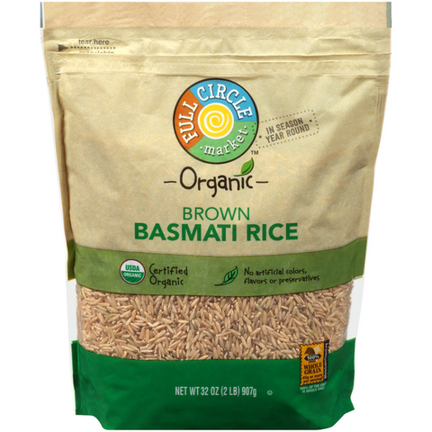 Full Circle Organic Brown Basmati Rice - 32 Ounce