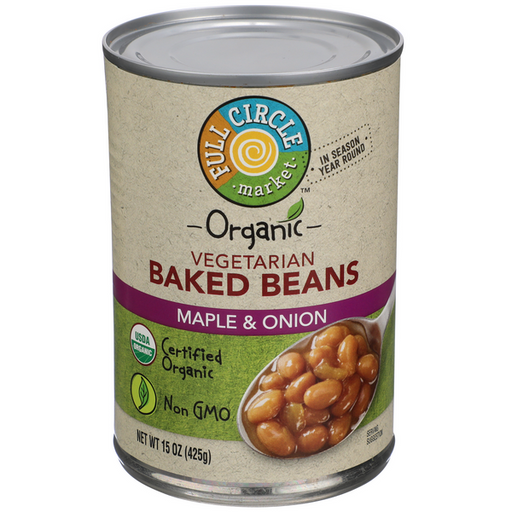 Full Circle Organic Baked Vegetarian Maple & Onion Beans - 15 Ounce