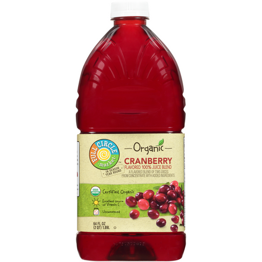 Full Circle Organic 100% Cranberry Juice Blend - 64 Ounce