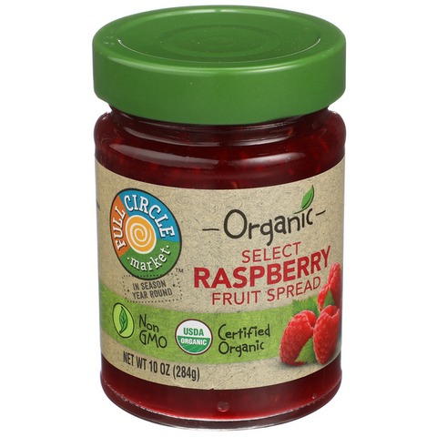 Full Circle Organic Select Raspberry Fruit Spread - 10 Ounce