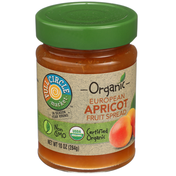 Full Circle Organic European Apricot Fruit Spread - 10 Ounce