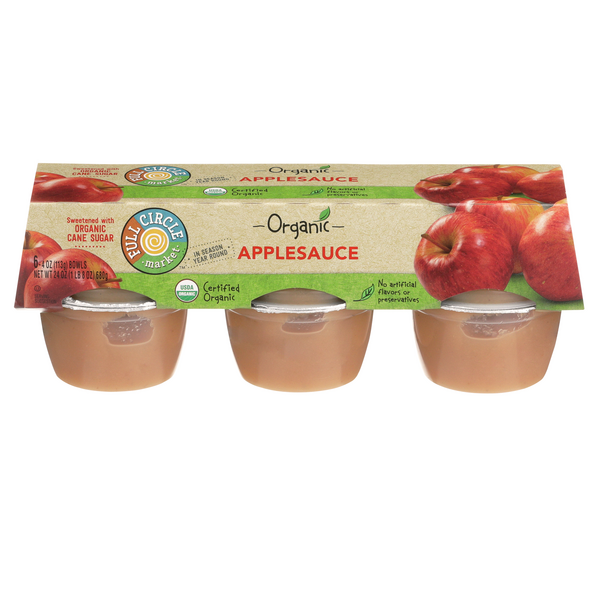 Full Circle Organic Sweetened Applesauce - 24 Ounce