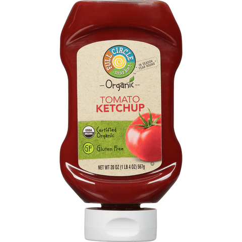 Full Circle Organic Tomato Ketchup Easy to Squeeze - 20 Ounce