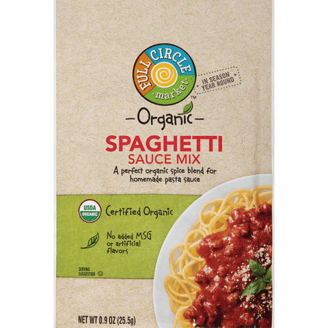 Full Circle Market Sauce Spaghetti Mix- 0.9 Ounce