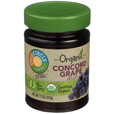 Full Circle Organic Concord Grape Jelly - 11 Ounce