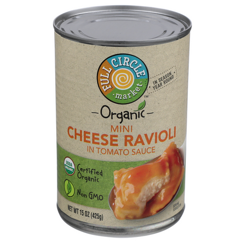 Full Circle Organic Cheese Ravioli - 15 Ounce