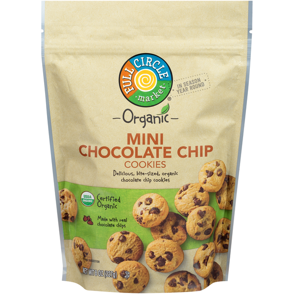 Full Circle Mini Chocolate Chip Cookies - 8 Ounce