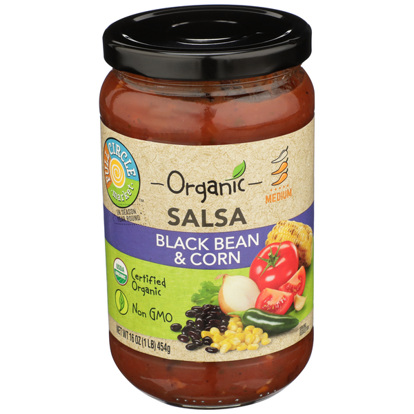 Full Circle Organic Black Bean Corn Salsa - 16 Ounce