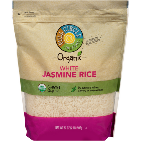 Full Circle Organic White Jasmine Rice - 32 Ounce