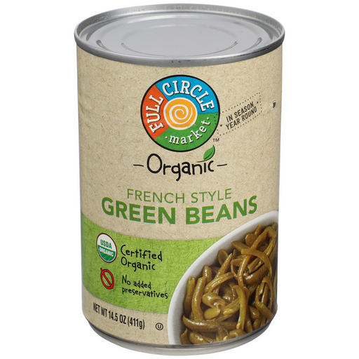 Full Circle Organic French Style Green Beans - 14.5 Ounce