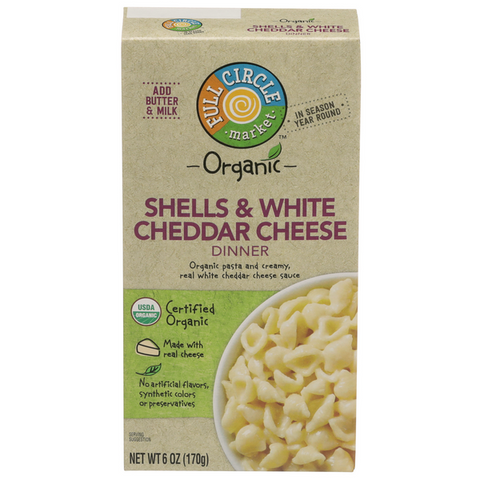 Full Circle Shells & Cheese White Cheddar Dinner - 6 Ounce