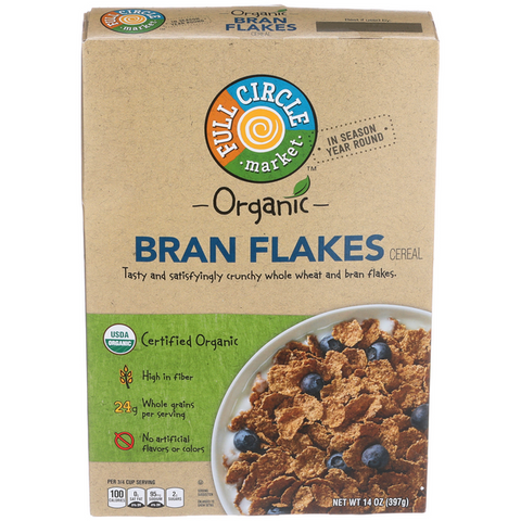 Full Circle Organic Bran Flakes Cereal - 14 Ounce