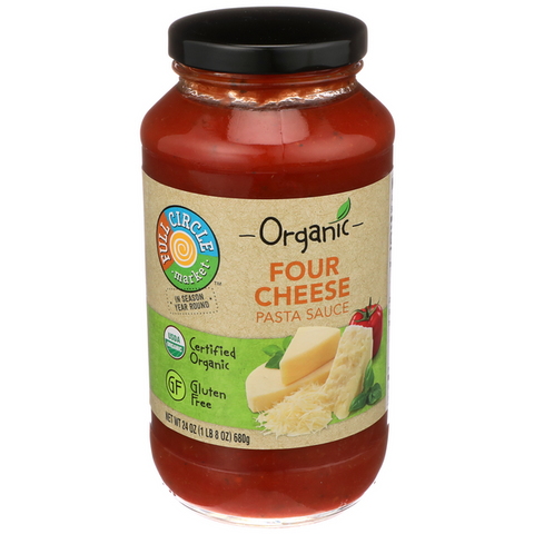 Full Circle Organic Four Cheese Pasta Sauce - 24 Ounce