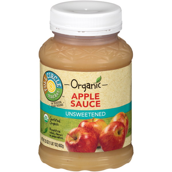 Full Circle Organic Applesauce No Sugar Added - 23 Ounce