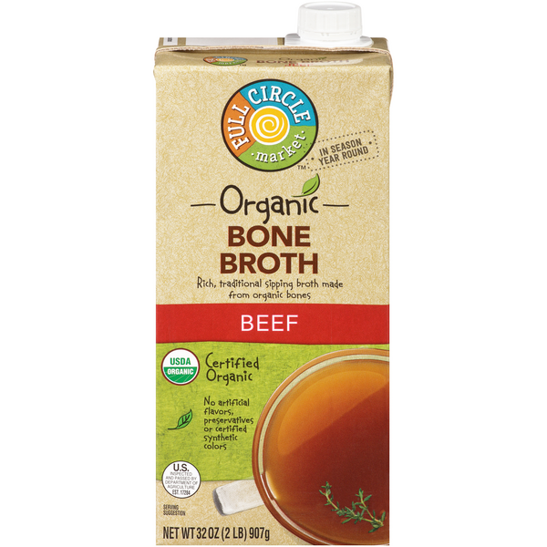 Full Circle Organic Beef Bone Broth - 32 Ounce