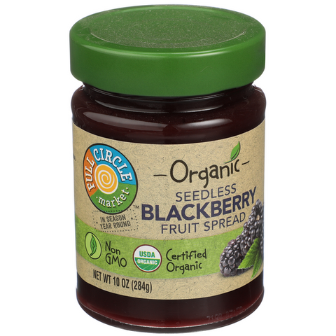 Full Circle Seedless Blackberry Fruit Spread - 10 Ounce