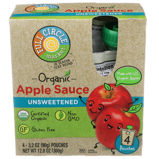 Full Circle Organic Unsweetened Applesauce - 12.8 Ounce