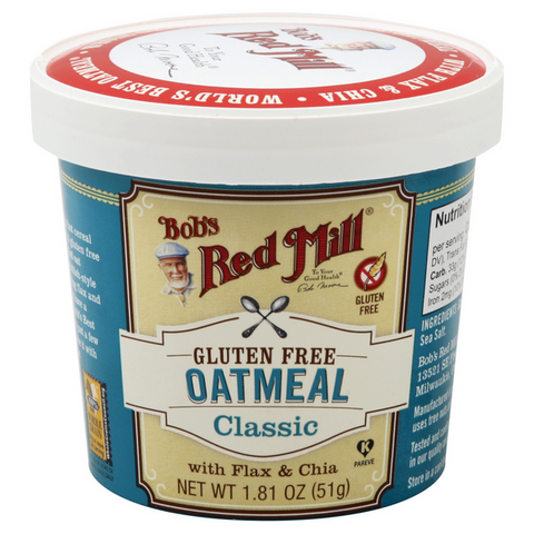 Bob's Red Mill Gluten Free Oatmeal Cup, Classic With Flax & Chia

 - 1.81 Ounce