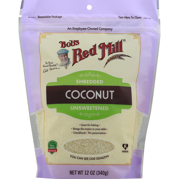 Bob's Red Mill Shredded Coconut (Unsweetened)   - 12 Ounce