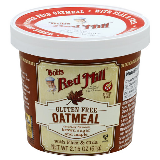 Bob's Red Mill Gluten Free Oatmeal Cup, Brown Sugar & Maple With Flasxseed & Chia

 - 2.15 Ounce