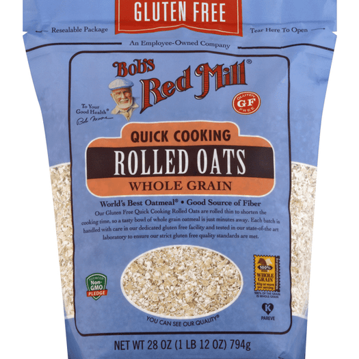 Bob's Red Mill Gluten Free Quick Cooking Rolled Oats

 - 28 Ounce
