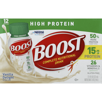 Boost High Protein Very Vanilla Complete Nutritional Drink 12Pk - 8 Ounce