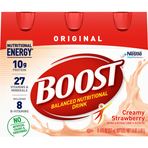 Boost Original Creamy Strawberry Complete Nutrition Drink 6Pk - 8 Ounce