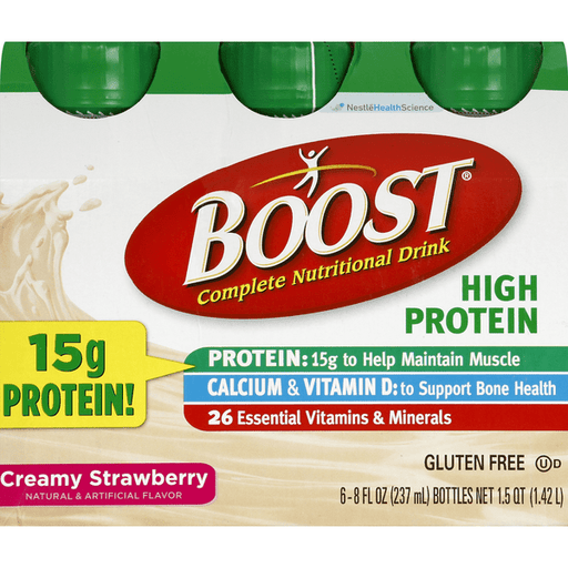 Boost High Protein Strawberry Bliss Complete Nutritional Drink 6Pk - 8 Ounce