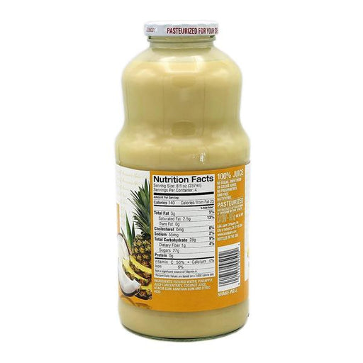 L&A Pineapple Coconut Juice - 32 Ounce