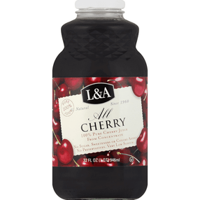 L&A All Black Cherry Juice - 32 Ounce