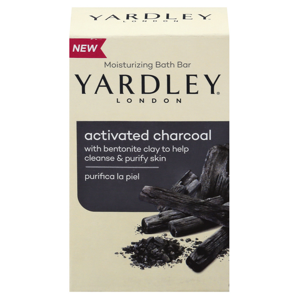Yardley Activated Charcoal Bath Bar - 4 Ounce