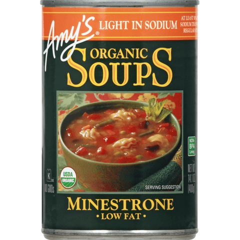Amy's Soups, Low Fat, Organic, Minestrone - 14.1 Ounce