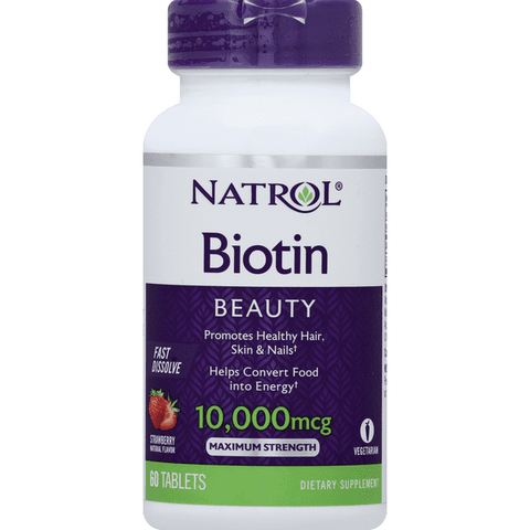 Natrol Biotin 10000 Mcg Tablets - 60 Count