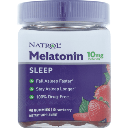 Natrol Melatonin, Sleep, 10 Mg, Gummies, Strawberry - 90 Count
