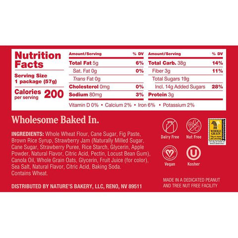 Nature's Bakery Strawberry Fig Bar - 12 Ounce