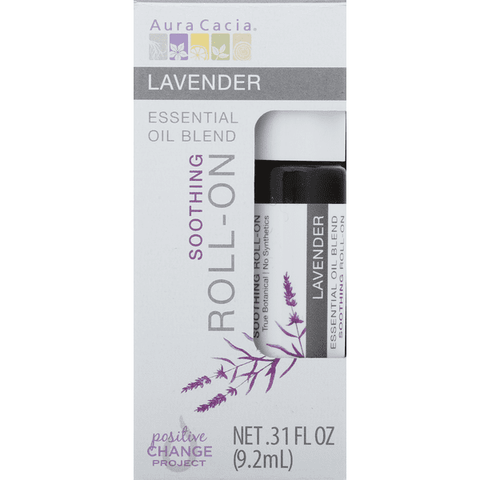 Aura Cacia Lavender Roll On Essential Oil - 0.31 Ounce