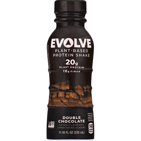 Evolve Plant Based Protein Shake, Double Chocolate - 11.16 Ounce