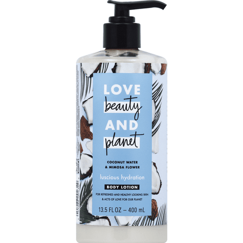 Love Beauty and Planet Coconut Water & Mimosa Flower Body Lotion - 13.5 Ounce