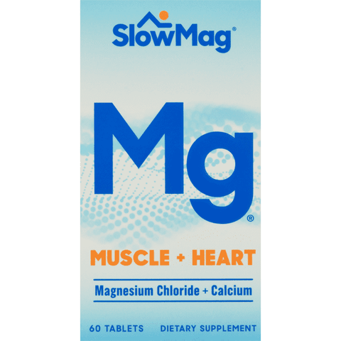 Slow-Mag Magnesium Chloride with Calcium Tablets - 60 Count
