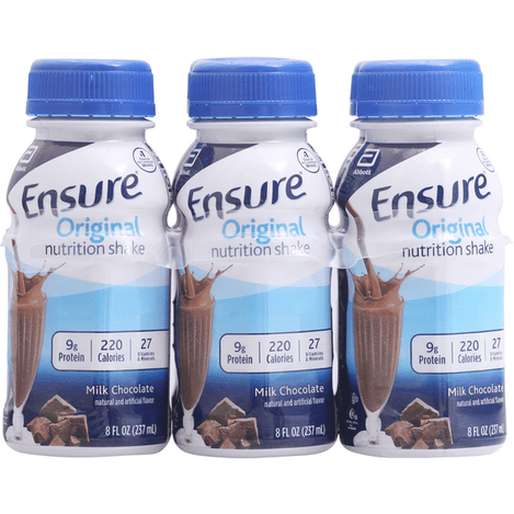Ensure Original Nutrition Shake Milk Chocolate Ready-to-Drink 6Pk - 8 Ounce