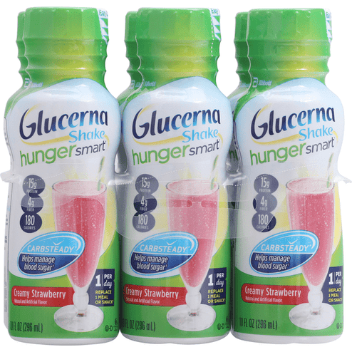 Glucerna Hunger Smart Creamy Strawberry Shakes 6Pk - 10 Ounce