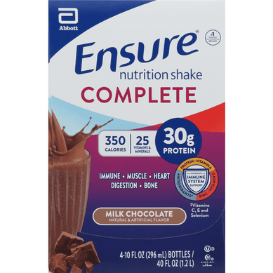 Ensure Complete Nutrition Shake, Milk Chocolate 4Pk - 10 Ounce