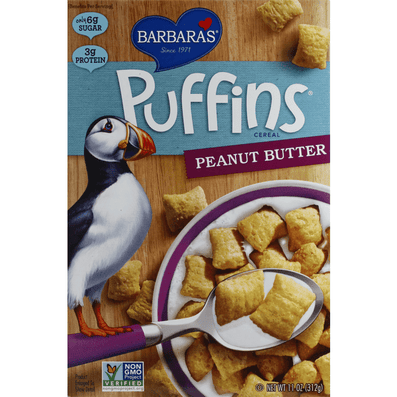 Barbara's Puffins Peanut Butter Cereal - 11 Ounce