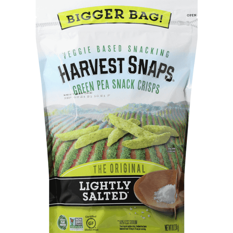 Harvest Snaps Green Pea Snack Crisps Lightly Salted - 10 Ounce