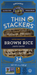 Lundberg Organic Thin Stackers Brown Rice Lightly Salted Puffed Grain Cakes - 6 Ounce