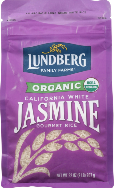 Lundberg Organic California White Jasmine Rice - 32 Ounce