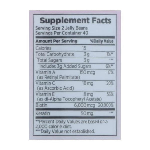 Nature's Bounty Advanced Hair, Skin & Nails Jelly Beans, Mixed Fruit Flavored - 80 Count