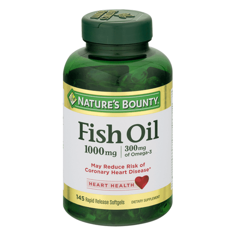 Nature's Bounty Fish Oil 1000 MG Rapid Release Softgels - 145 Count
