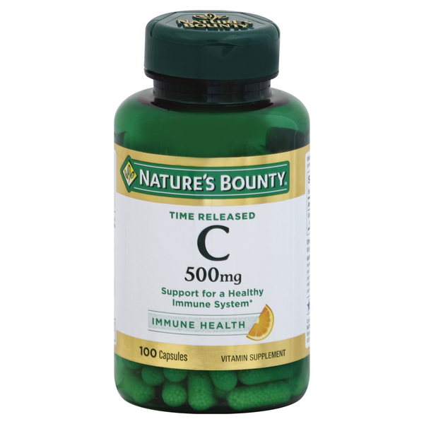 Nature's Bounty Time Released C-500mg Capsules - 100 Each